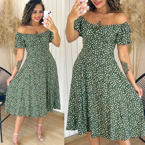 VESTIDO FLORAL SUZY MANGUINHA